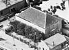 Luchtfoto van de Remonstrantse kerk te Waddinxveen - Waddinxveen - 20292554 - RCE -  Remonstrantse kerk: Luchtfoto van de Remonstrantse kerk te Waddinxveen 
