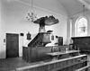 Interieur preekstoel met dooptuin - Oostvoorne - 20175989 - RCE -  Nederlands Hervormde Kerk: interieur preekstoel met dooptuin 