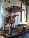 Hervormde Kerk Meerkerk Preekstoel.JPG - Hervormde Kerk Meerkerk, Preekstoel 