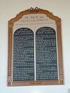 Hervormde Kerk Meerkerk Tekstbord Noordzijde.JPG -  Hervormde Kerk Meerkerk, Testbord Noordzijde 
